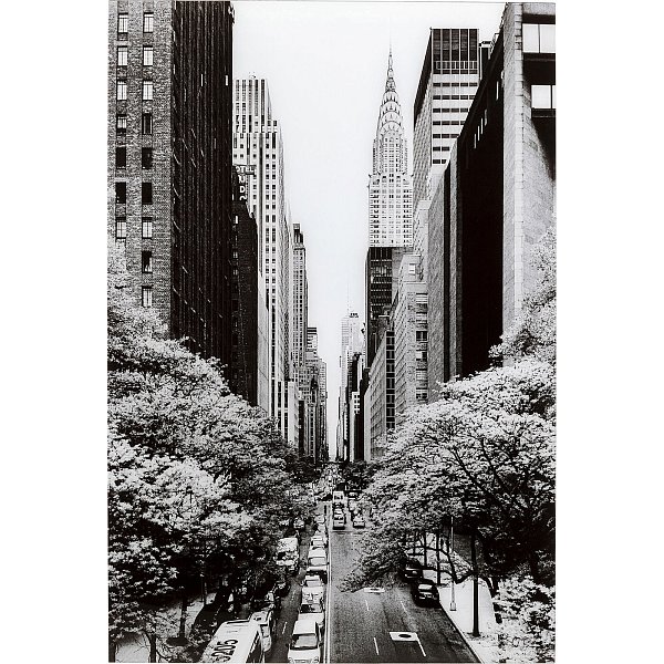 Картина стеклянная Streets Of NY 120x80cm KARE 56583
