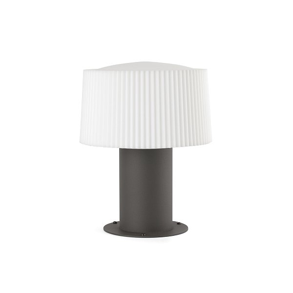 Напольный уличный светильник Muffin темно-серый 1XE27 MAX 15W Faro