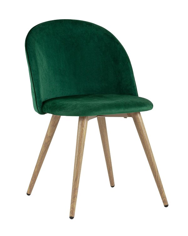 Стул Лион велюр с ромбами зеленый Stool Group