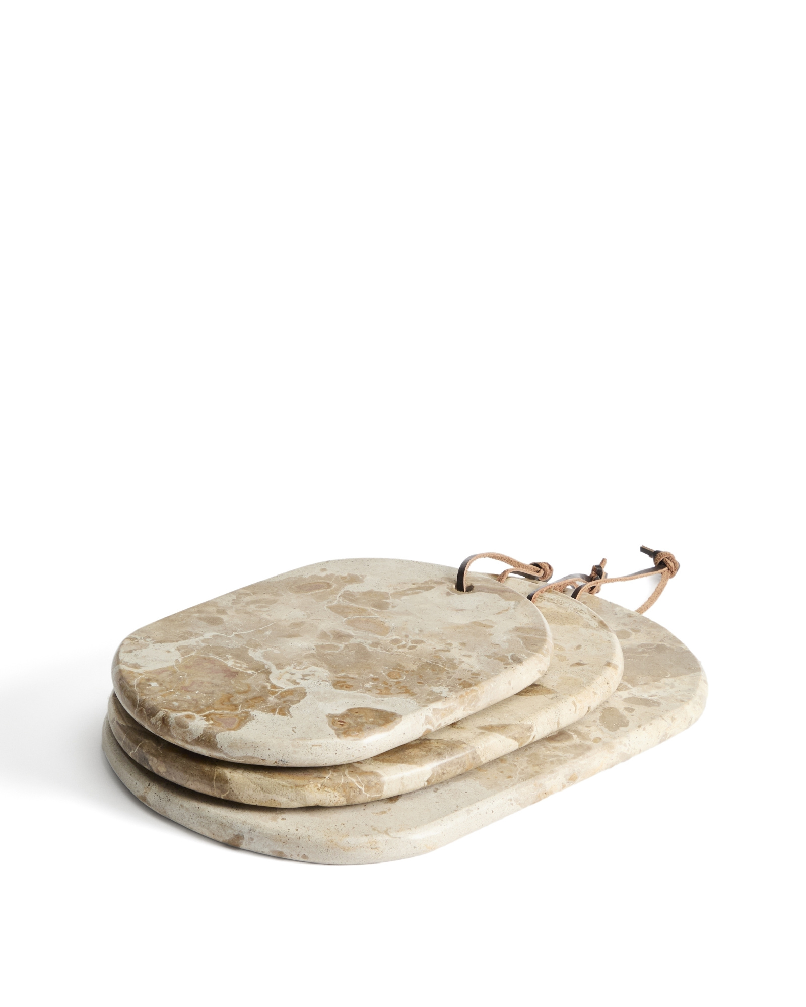 Сервировочная доска Orlina из бежевого мрамора 25 x 18 см La Forma 437020