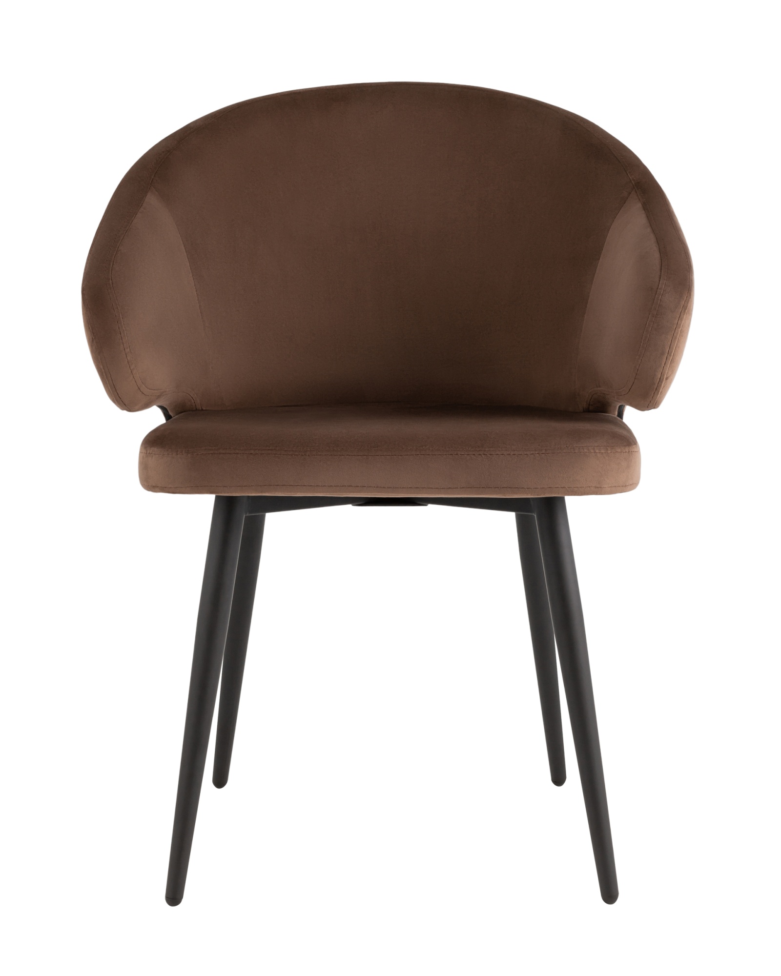 Стул с подлокотниками Codo велюр коричневый Stool Group