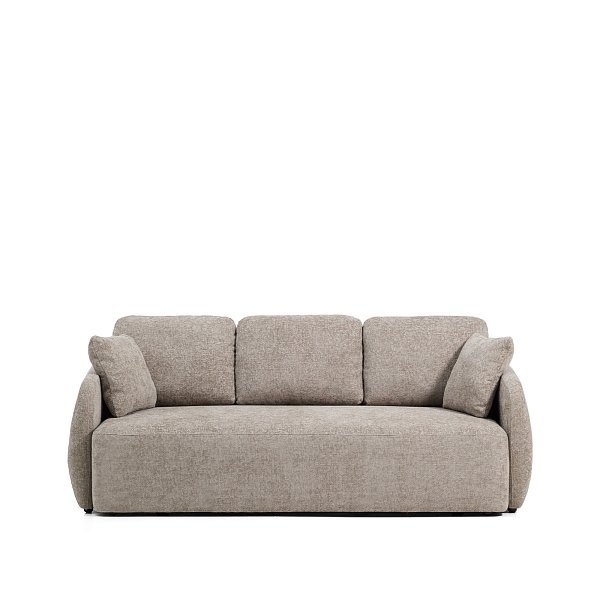 Трехместный диван-кровать Laira из бежевой синели, 218 см La Forma 453041
