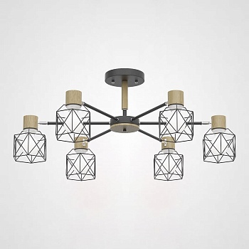 Потолочная люстра CORF B3 Gray 6 lamps by ImperiumLoft
