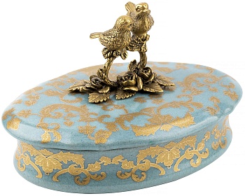 Шкатулка с птичками Glasar 31G2211/B1340HC/NB4199