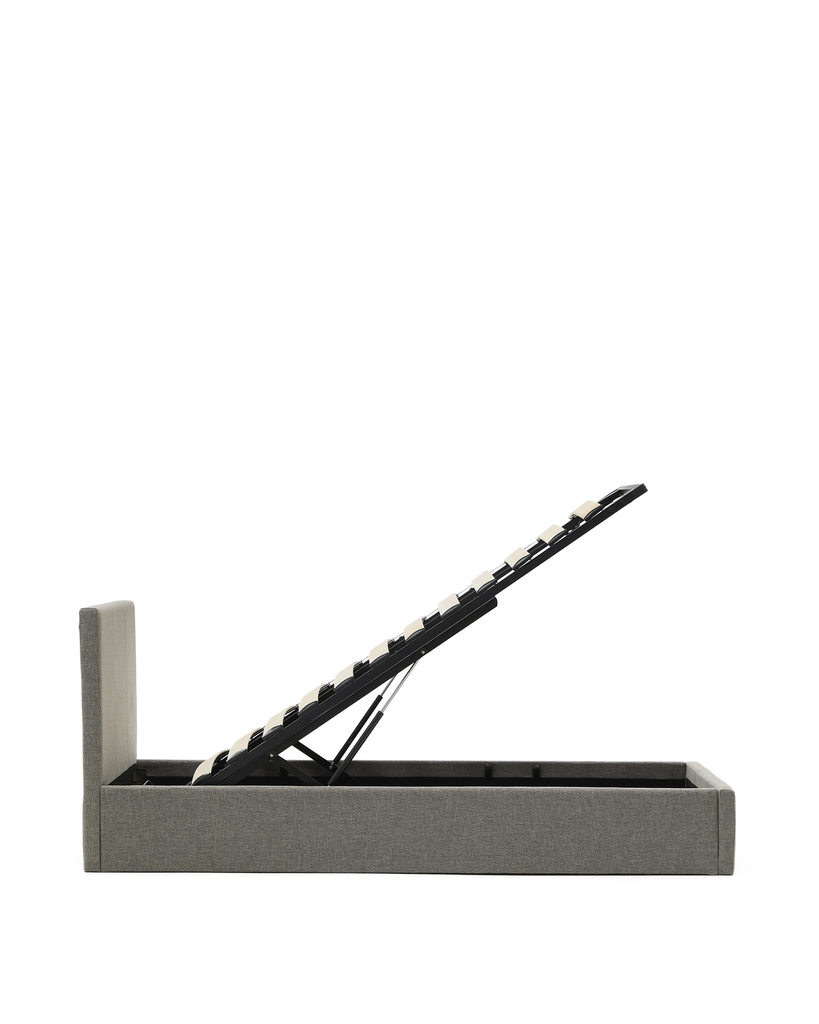 Nahiri Мягкая серая пуф-кровать для матраса 90 x 200 см La Forma (ex Julia Grup)