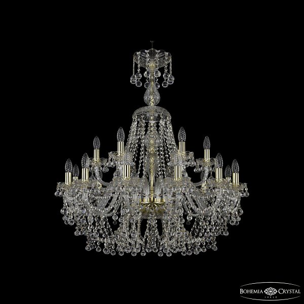 Люстра хрустальная 1409/12+6/300/XL-95 G