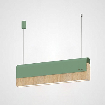 РЕЕЧНЫЙ ПОДВЕСНОЙ СВЕТИЛЬНИК BOOK 3 L60 Green by ImperiumLoft
