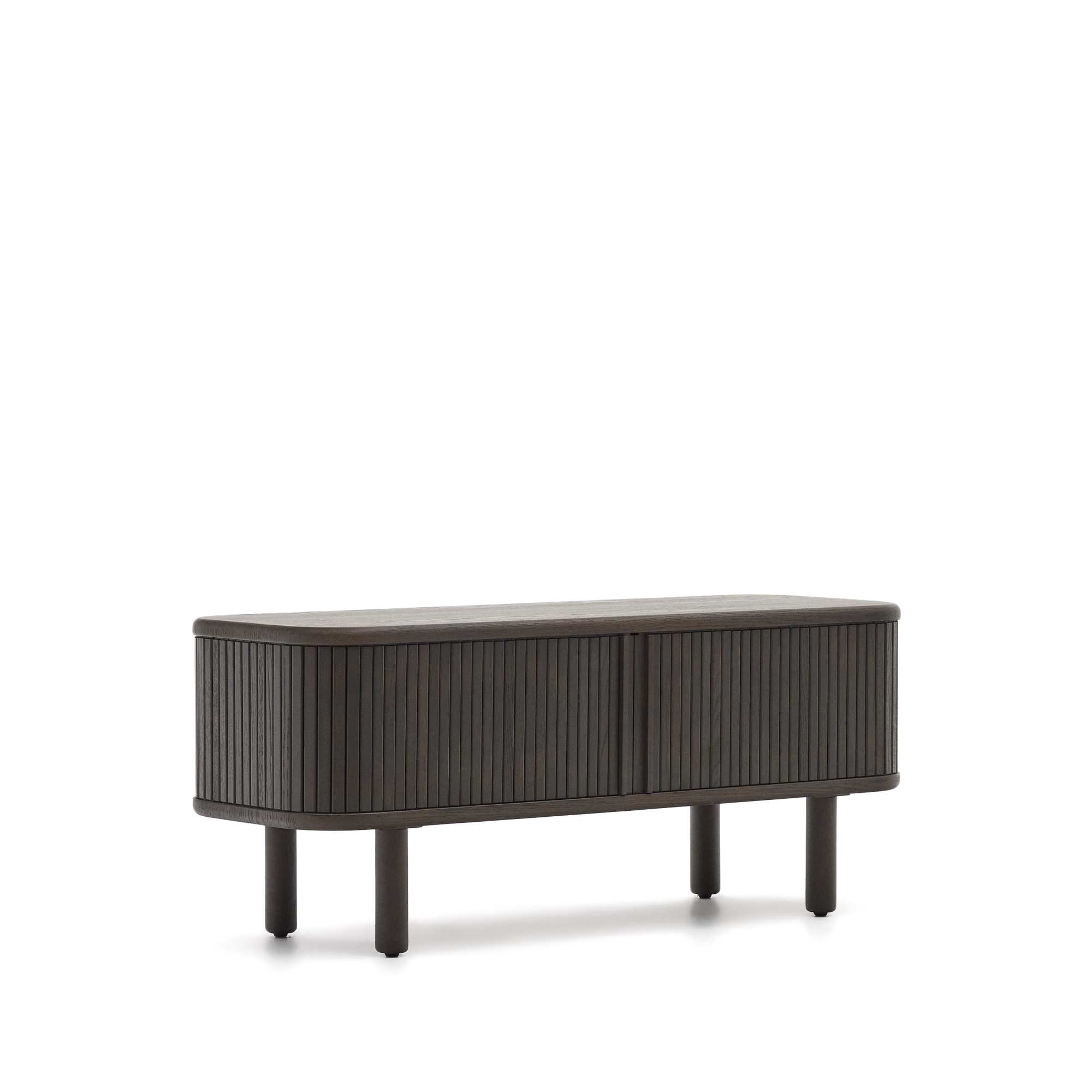 Mailen Тумба под ТВ с 2 дверцами из ясеневого шпона темной отделки 120 х 50 см La Forma (ex Julia Grup)