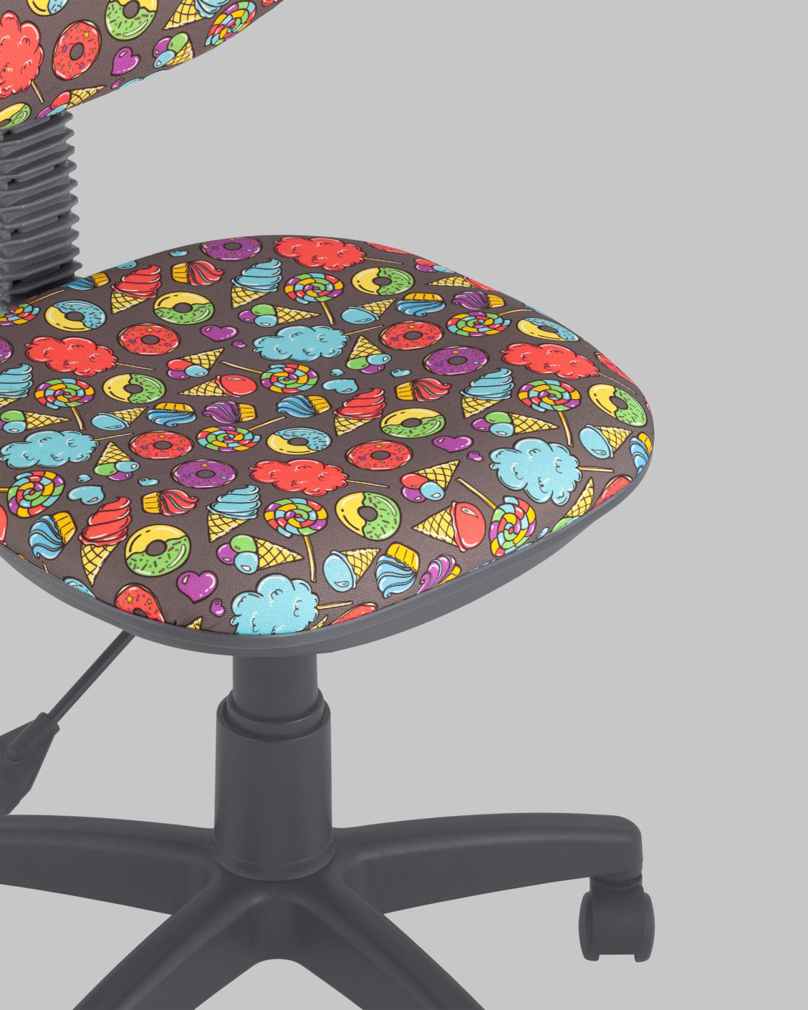 Кресло компьютерное детское УМКА sweets серый пластик Stool Group