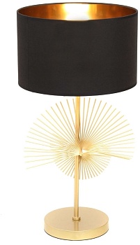 Интерьерная настольная лампа Lumina Deco LDT 5534 GD+BK