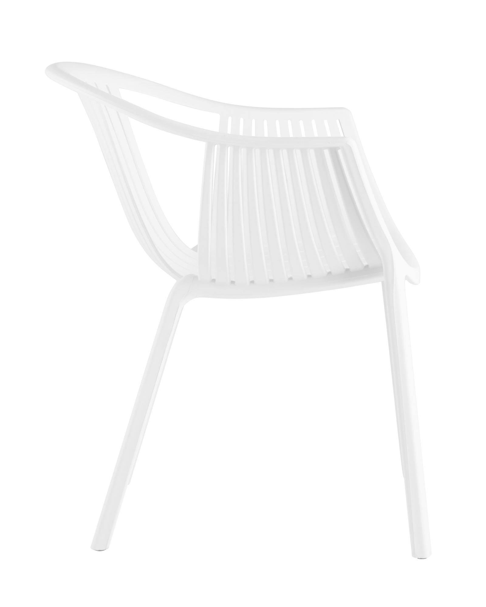 Стул с подлокотниками Kolstad пластик белый Stool Group