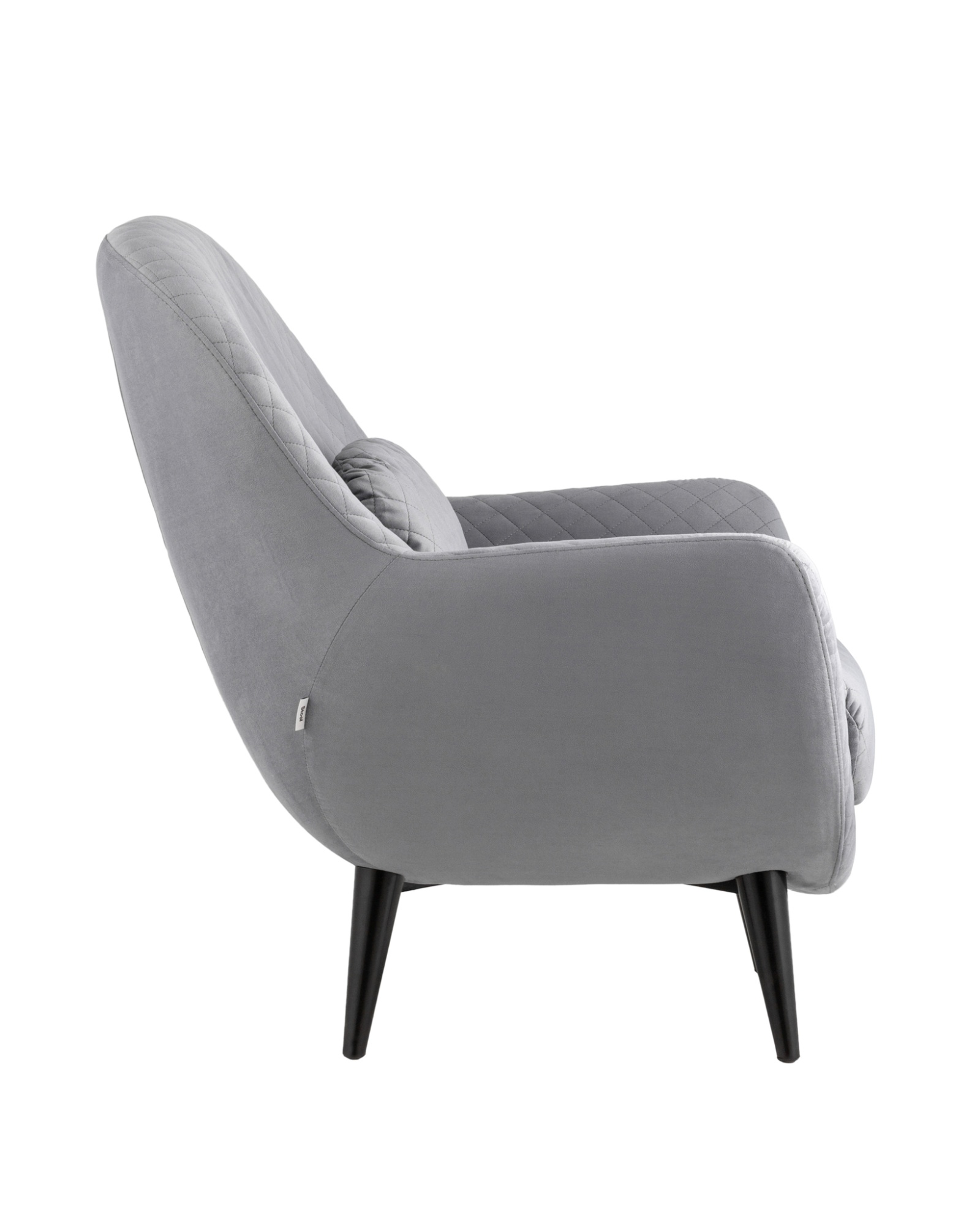 Кресло Карл велюр серый Stool Group