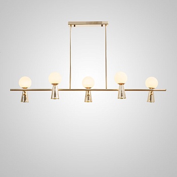 Потолочный светильник ABELINA LONG L10 Gold White by ImperiumLoft