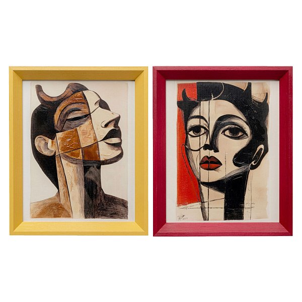 Картина в раме Portrait Modernism 22x27cm (2/Set) KARE 57772