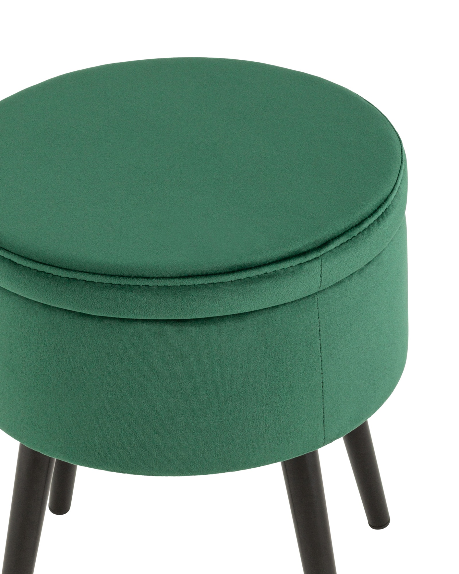 Пуф Клайс с ящиком велюр зелёный Stool Group
