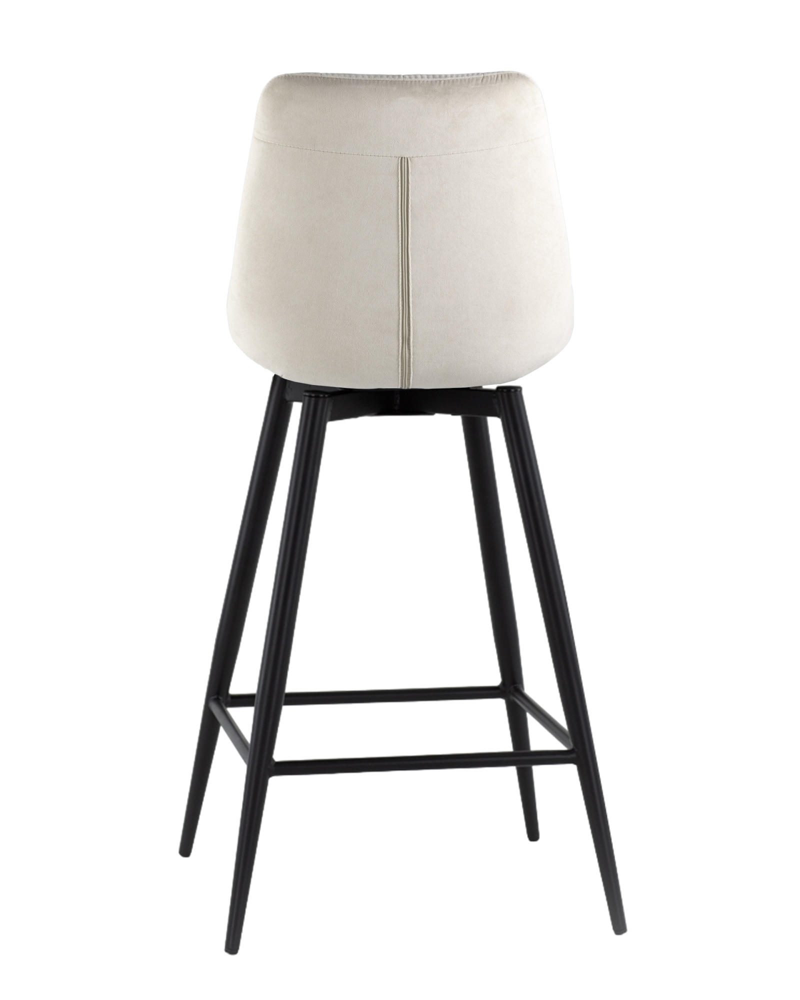 Стул барный Флекс с поворотным механизмом велюр бежевый Stool Group