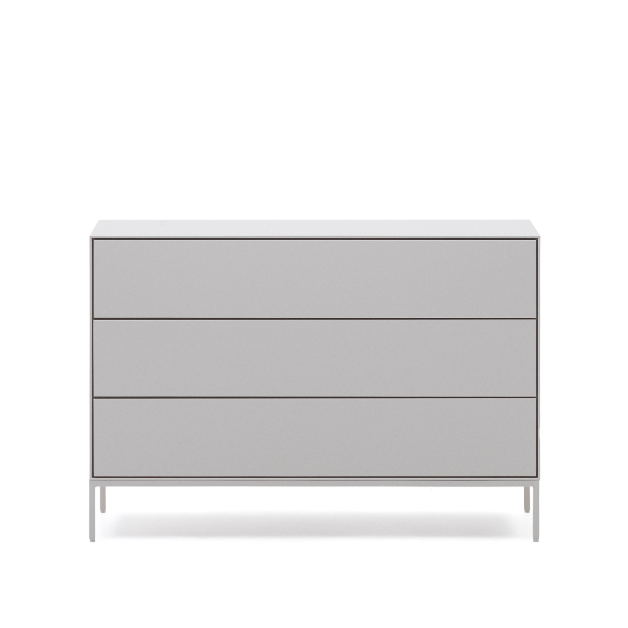 Vedrana Комод с 3 ящиками белый лак 110 x 75 см La Forma (ex Julia Grup)