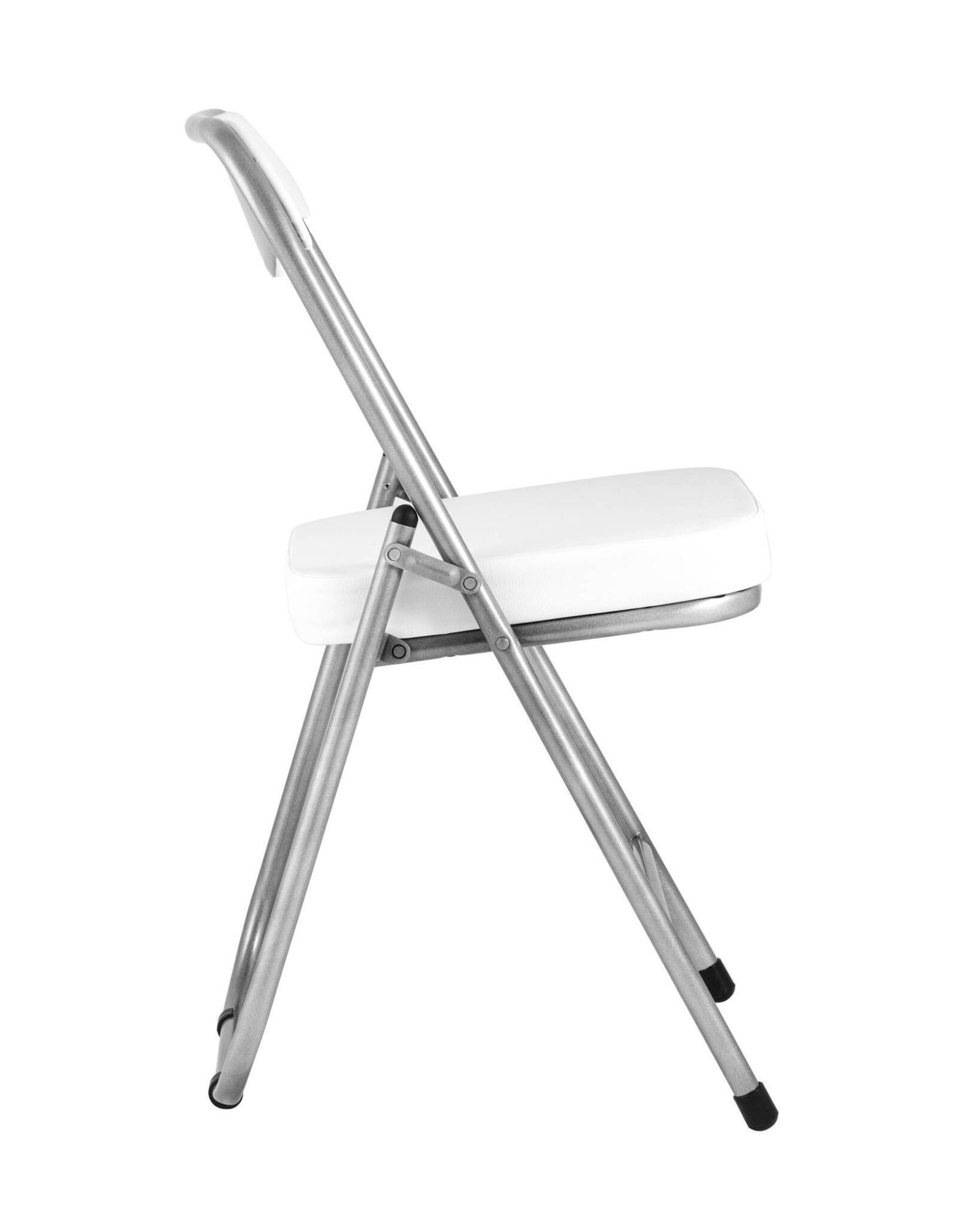 Стул складной ДЖОН металлик, белый Stool Group