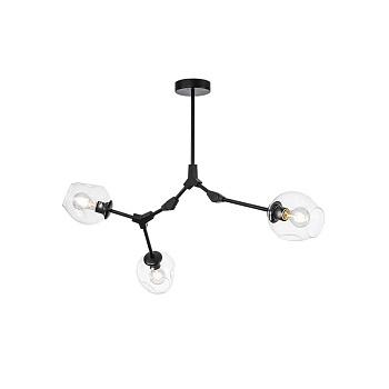Люстра Адель Branching Bubble Chandelier L3 Black Amber by ImperiumLoft
