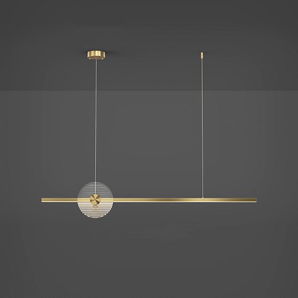 Реечный, рядный светильник ZVI L100 Brass by ImperiumLoft
