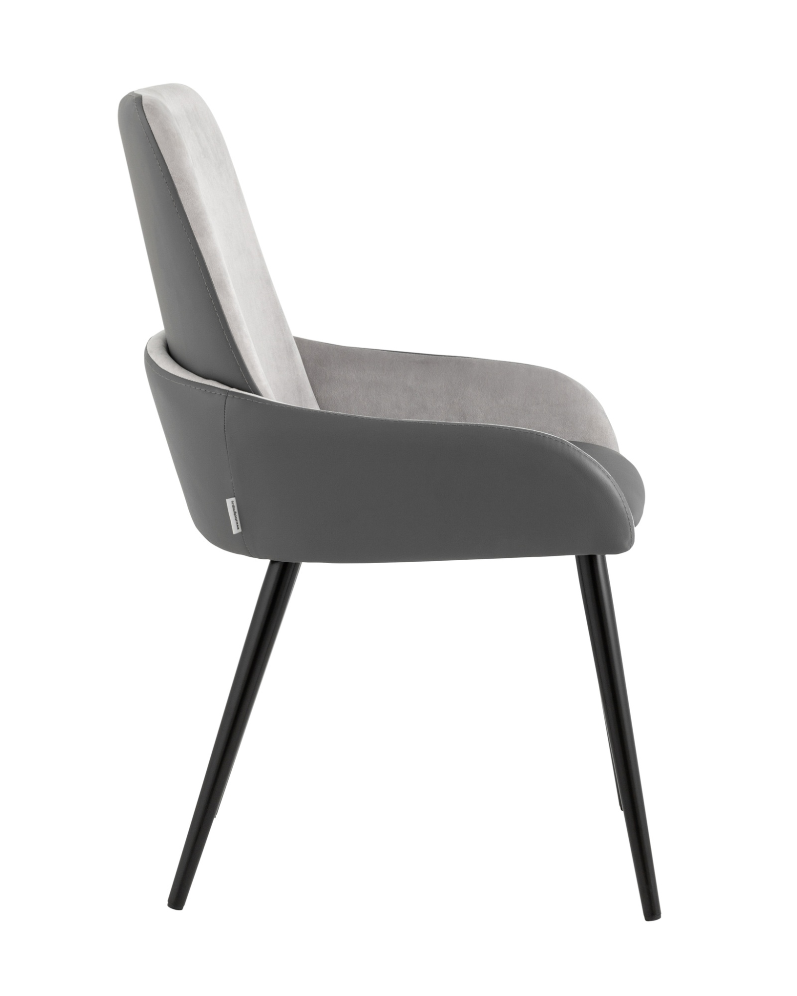 Стул Мюнхен экокожа серая велюр серый Stool Group