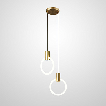 Подвесной светильник DAMON DUO Brass by ImperiumLoft