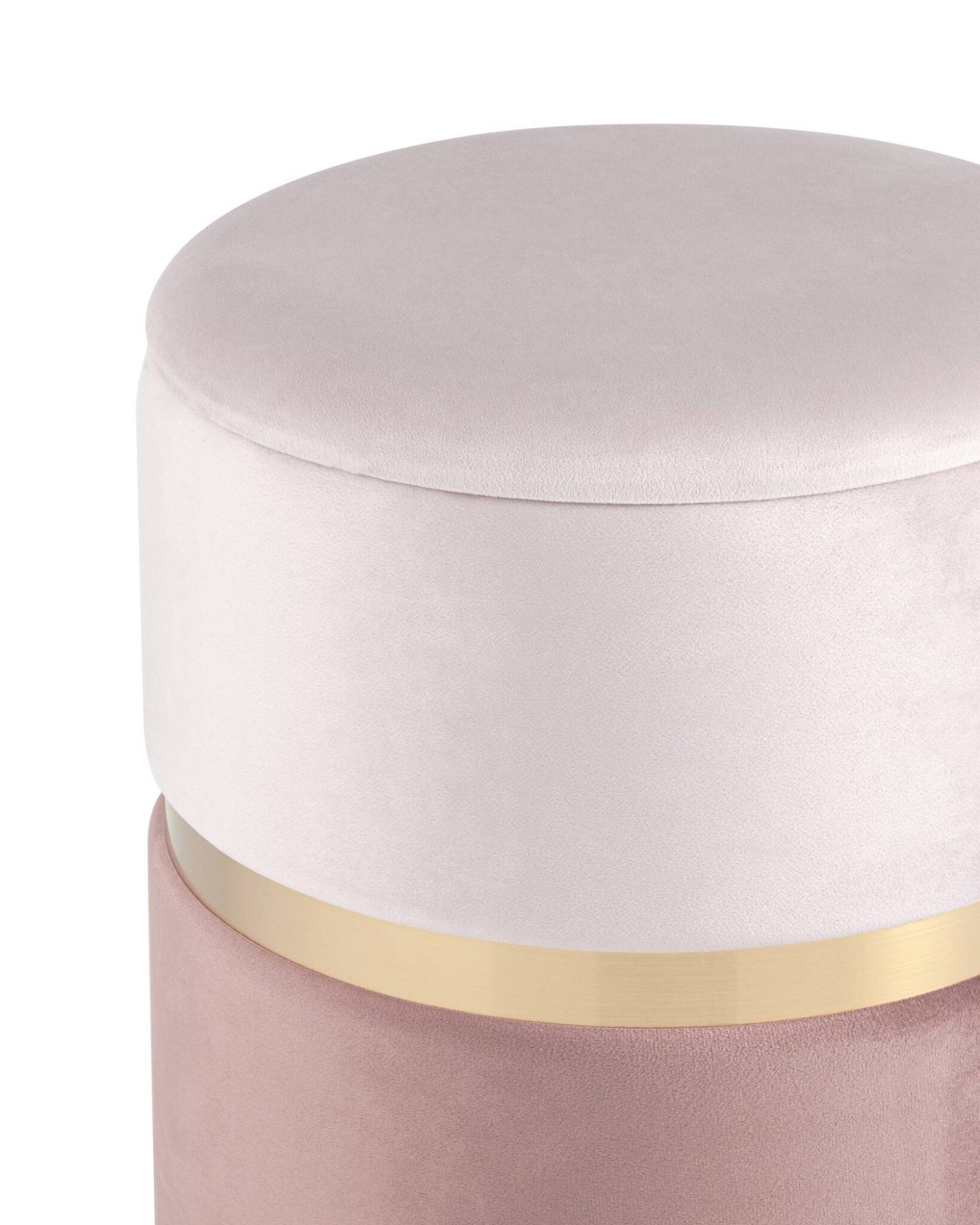 Пуф Кэрри с ящиком велюр розовый Stool Group