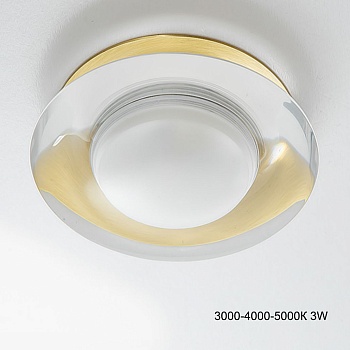 Встраиваемый светодиодный светильник LIS Трехцветный свет 3W by ImperiumLoft