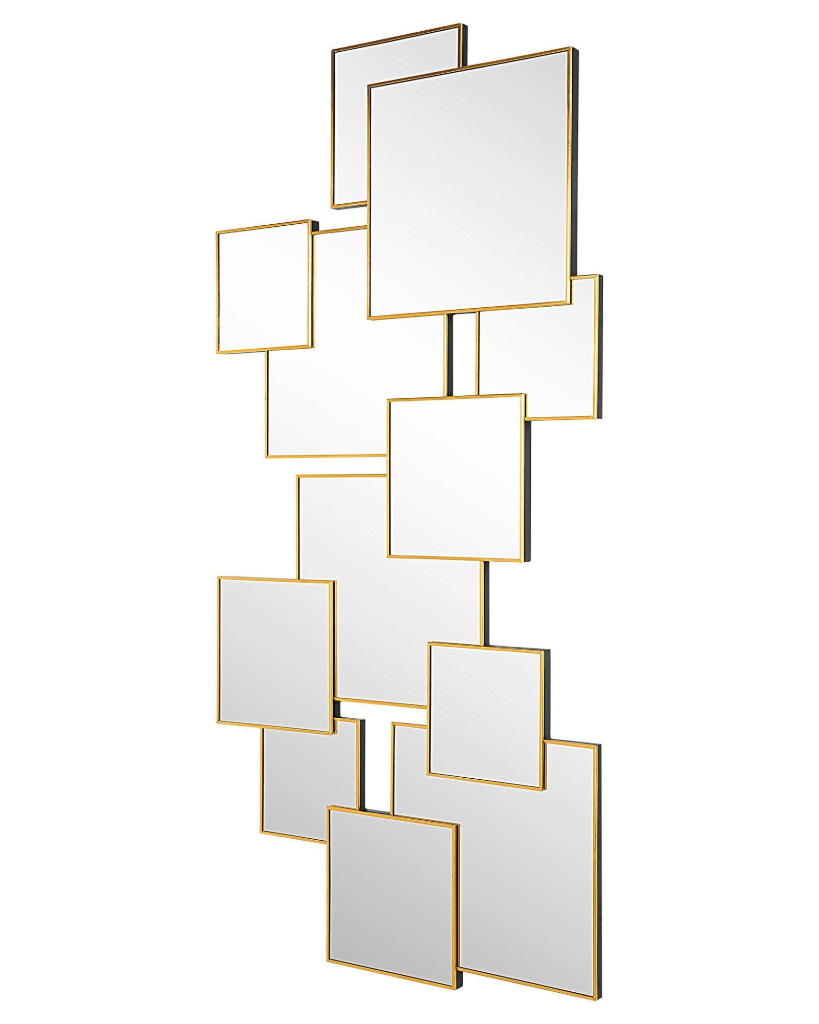 Золотое зеркальное панно Сорен Louvre Home LHDWM76309RJ