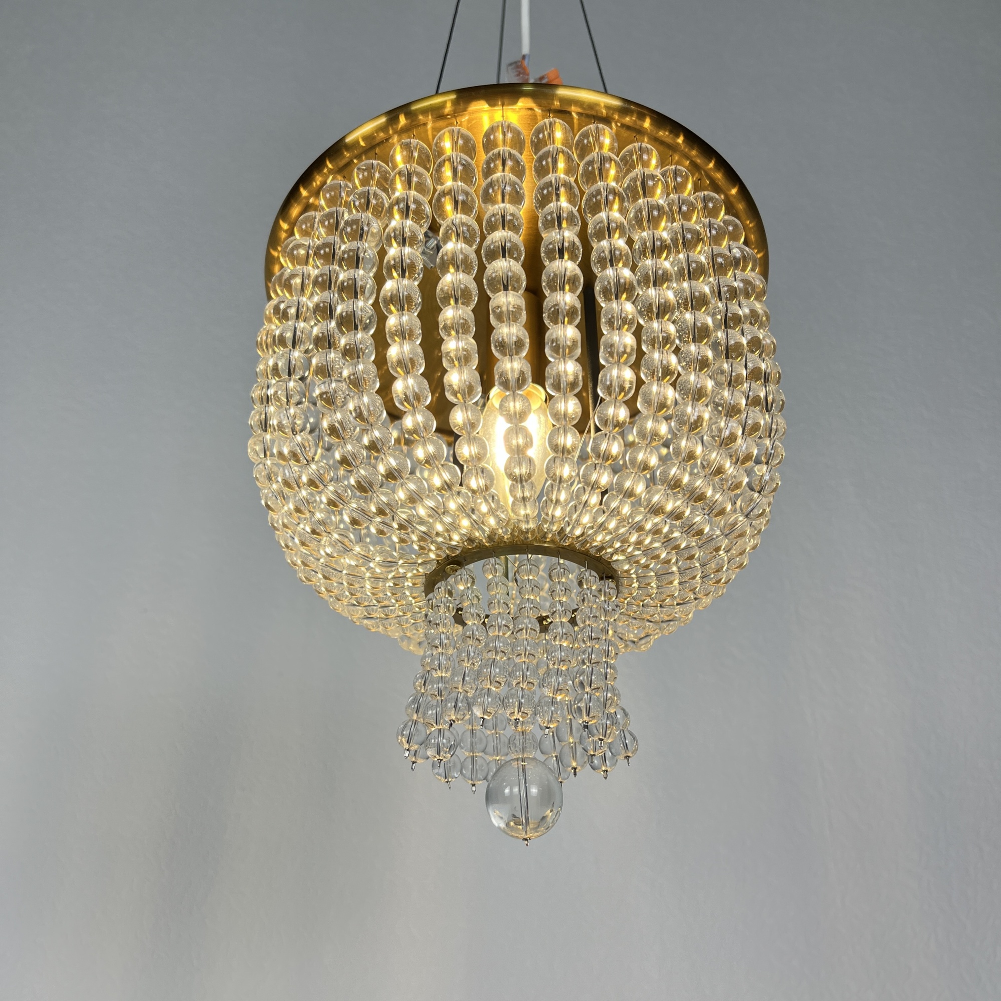 Потолочная Люстра Jacqueline White Sconce Brass By Imperiumloft