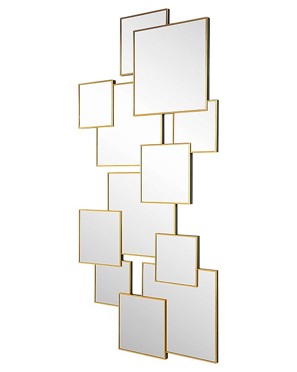Золотое зеркальное панно Сорен Louvre Home LHDWM76309RJ