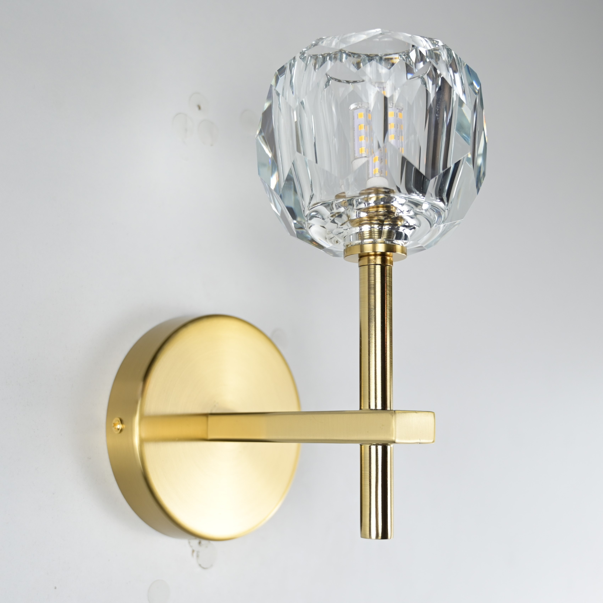 Бра Rh Boule De Cristal Single Sconce Brass By Imperiumloft