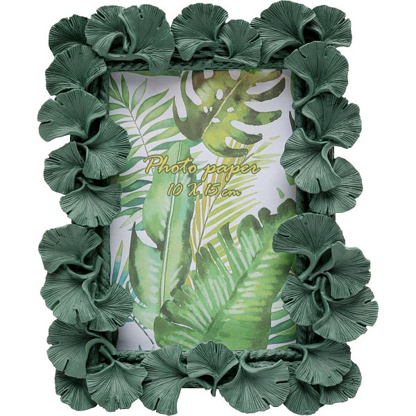 Фоторамка Ginkgo Leaf Green 17x20cm KARE 56502