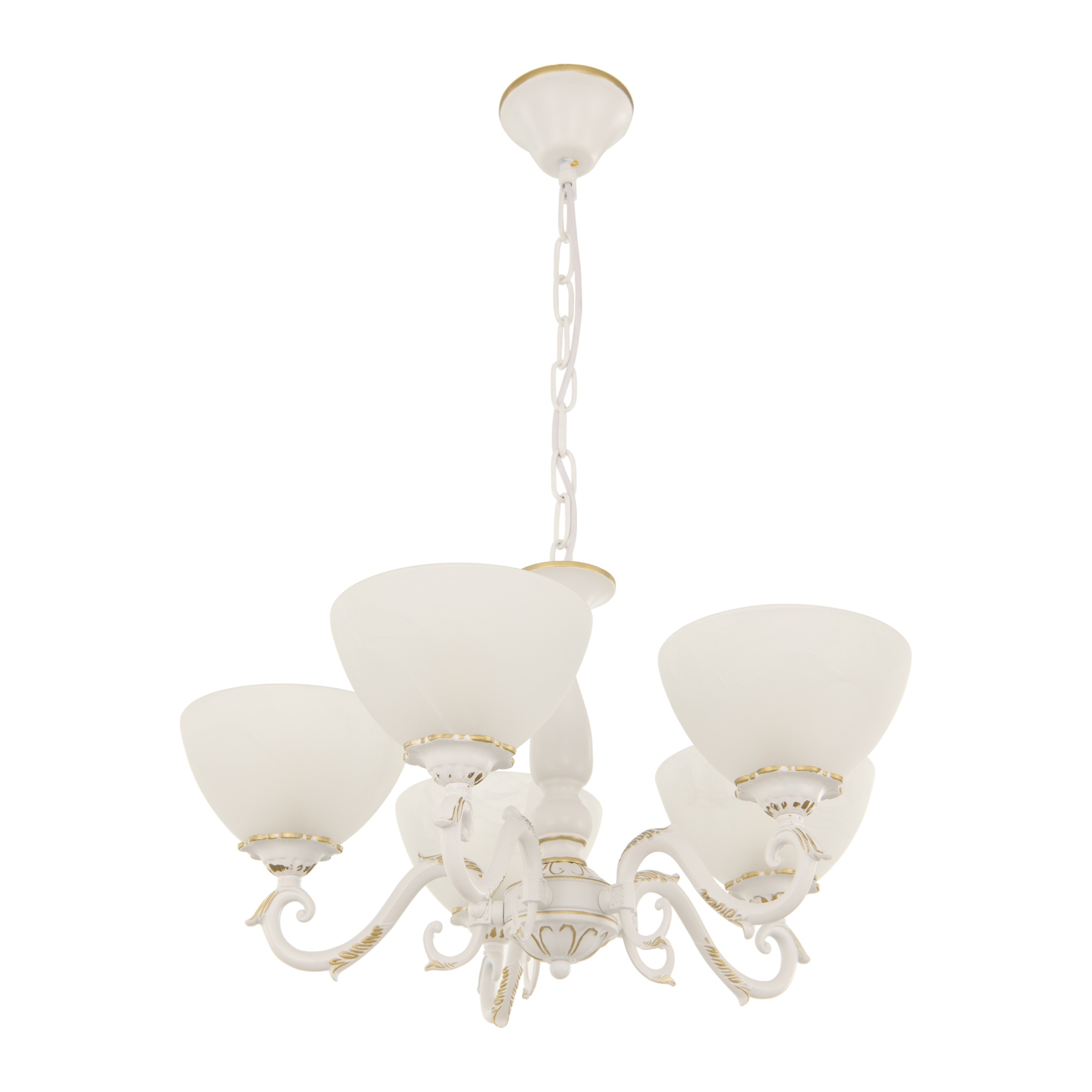 Люстра с плафонами 340518/5 WT+G Arte Milano