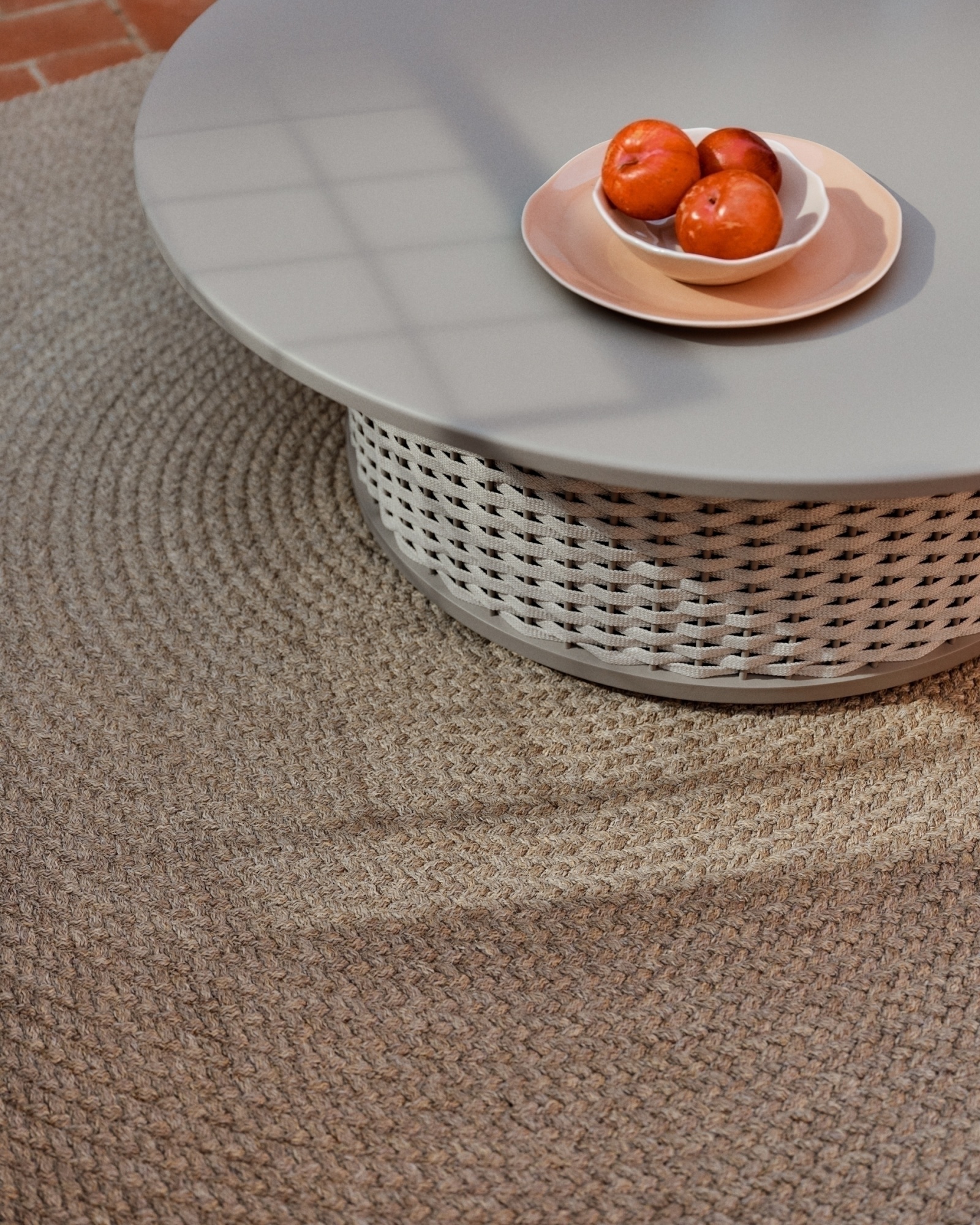 Ковер Despas из синтетических волокон бежевый Ø150 см La Forma (ex Julia Grup)