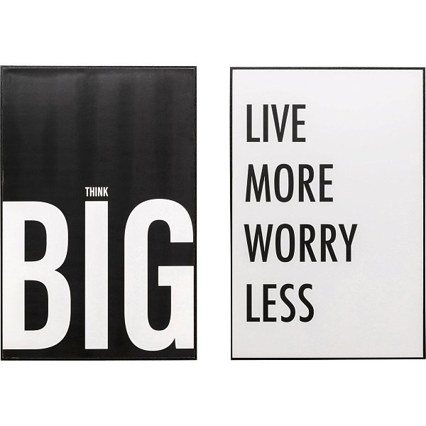 Картина в раме Big Live More (2/Set) KARE 57877