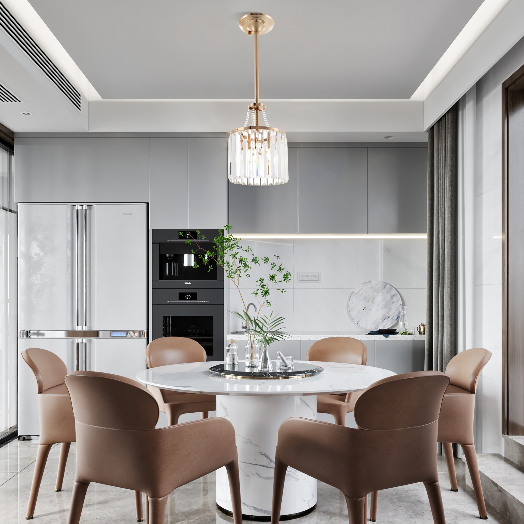 Люстра 371009/1/300/200 GD Arte Milano