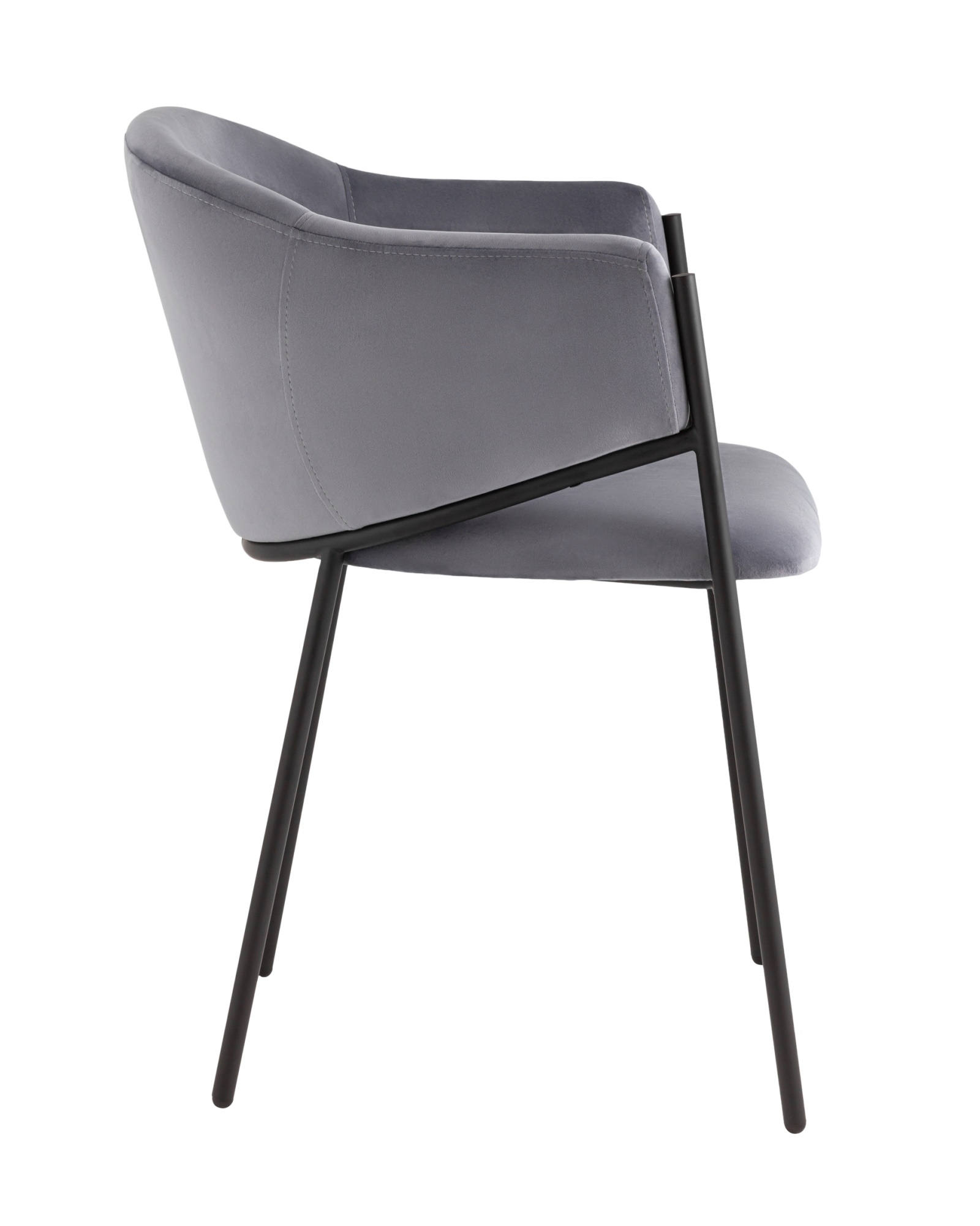 Стул Brace велюр серый Stool Group