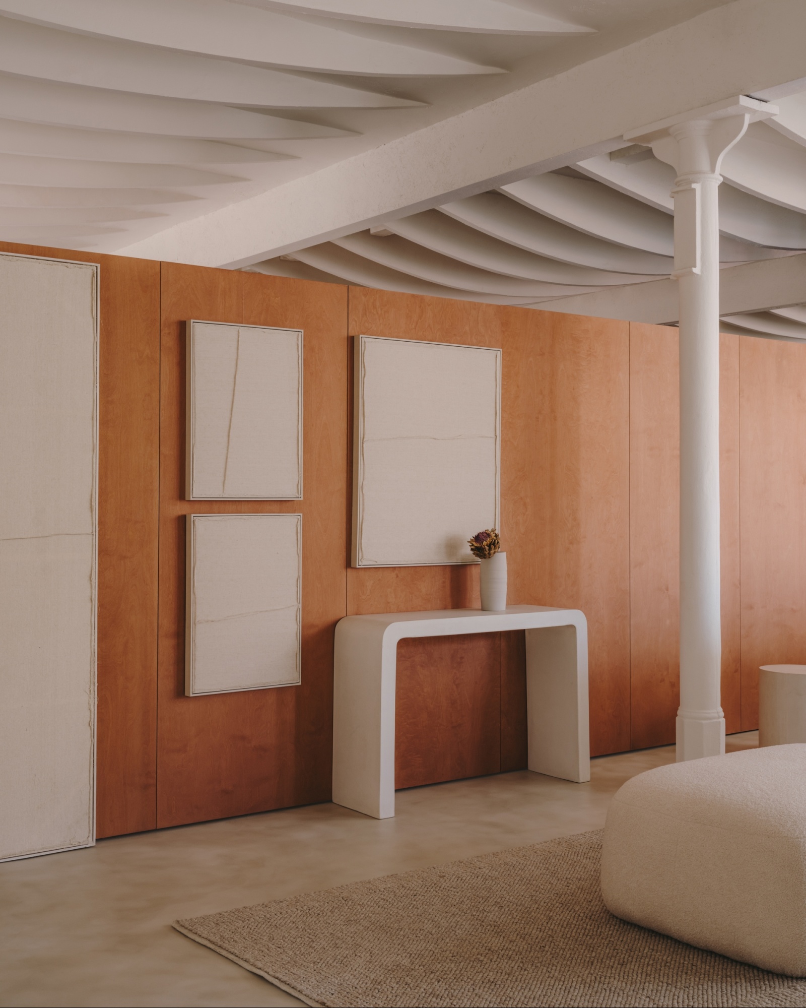 Aiguablava Консоль из белого цемента 120 x 80 см La Forma (ex Julia Grup)