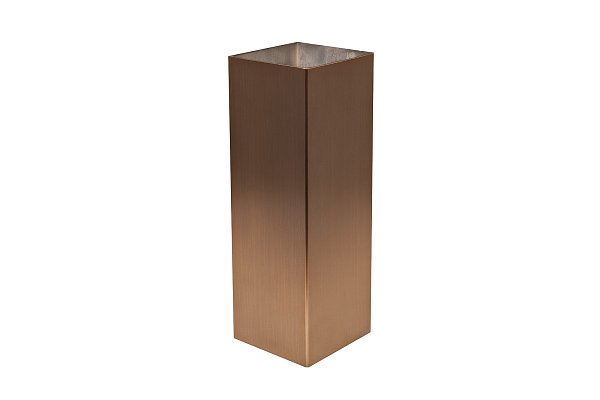 Ваза нерж.ст/мат.бронза 10*10*30 Garda Decor 58DB-18002