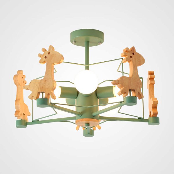Потолочная люстра GIRAFFE Star Green by ImperiumLoft