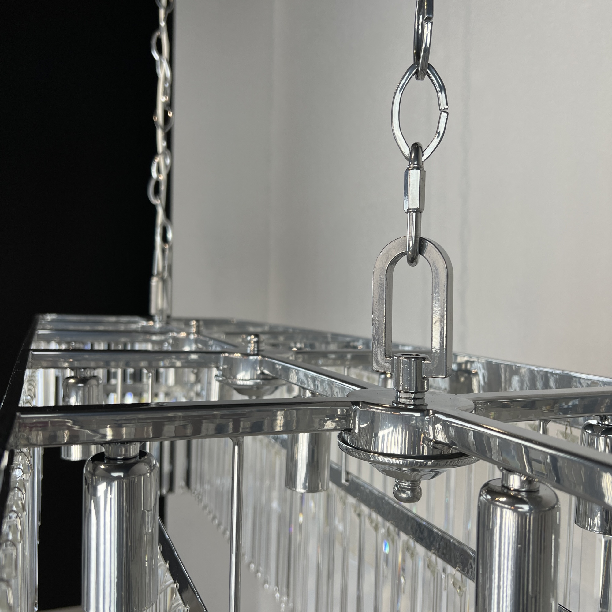 Люстра RH 1920S ODEON CLEAR GLASS FRINGE 120 chrome by ImperiumLoft