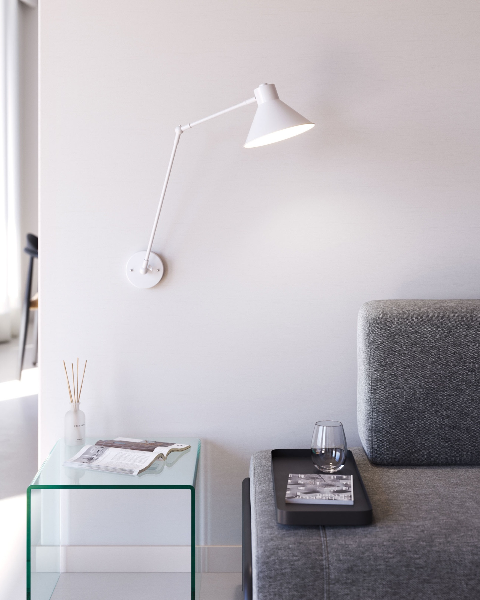 Настенный светильник Odine белый La Forma (ex Julia Grup)