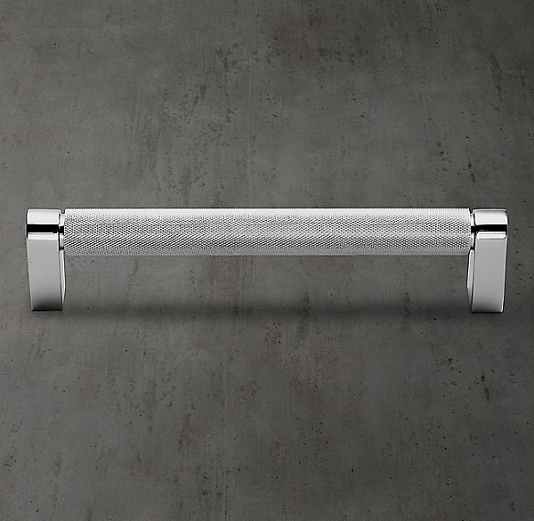 Ручка-скоба Restoration Hardware Lambeth Knurled L.60.9 Polished Chrome