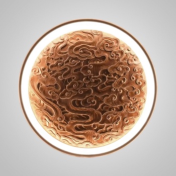 Настенный светодиодный светильник RODA WALL D50 Dark Brown by ImperiumLoft