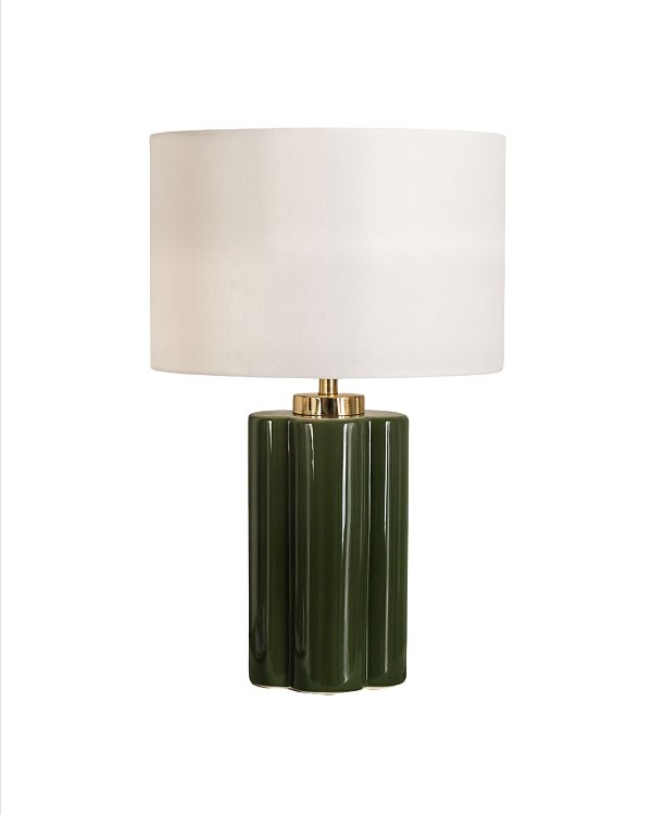 Зелёная настольная лампа Туоми Louvre Home LTL410272MGI