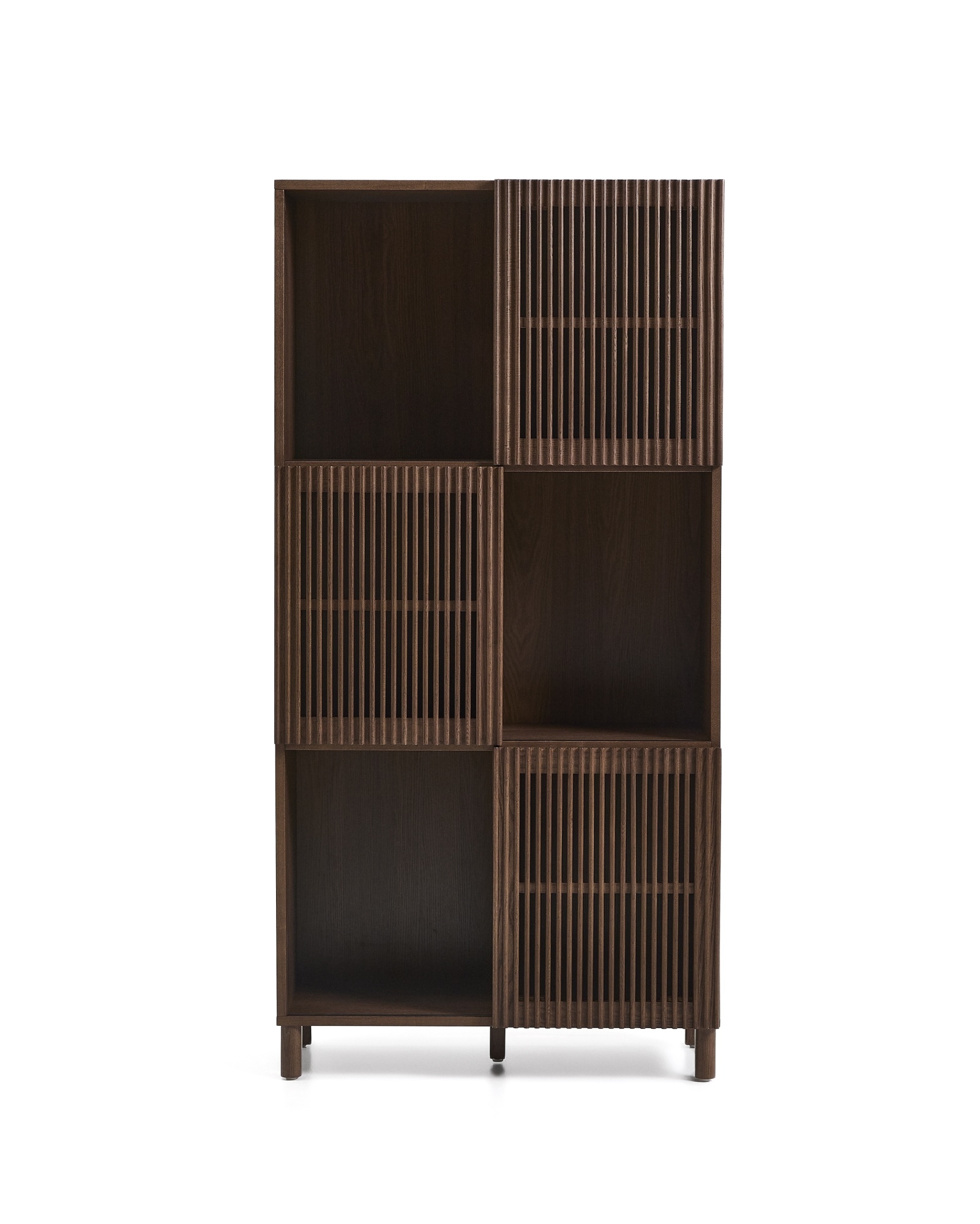 Стеллаж Beyla из ясеня с отделкой под орех La Forma (ex Julia Grup)