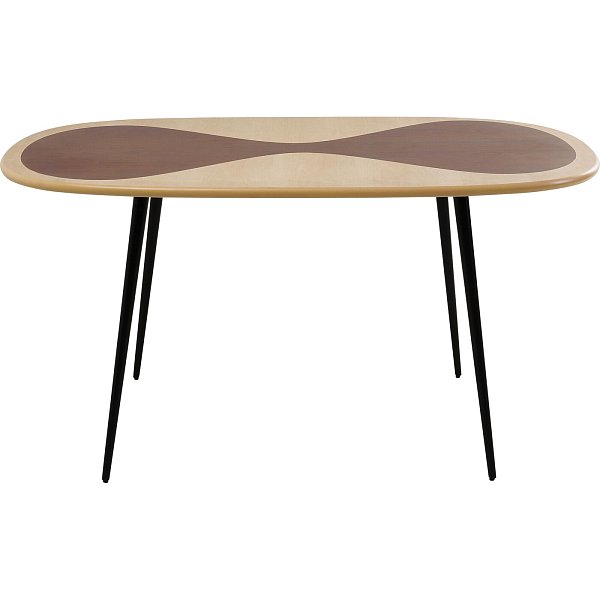 Стол KARE x Karim Rashid Petal Nature Black 150x90cm KARE 70858