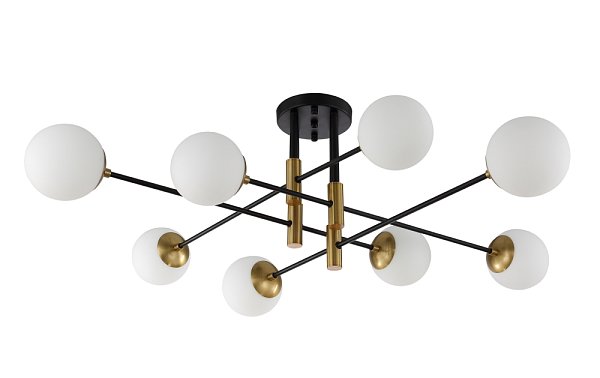 Светильник потолочный Crystal Lux FIDEL PL8 BLACK