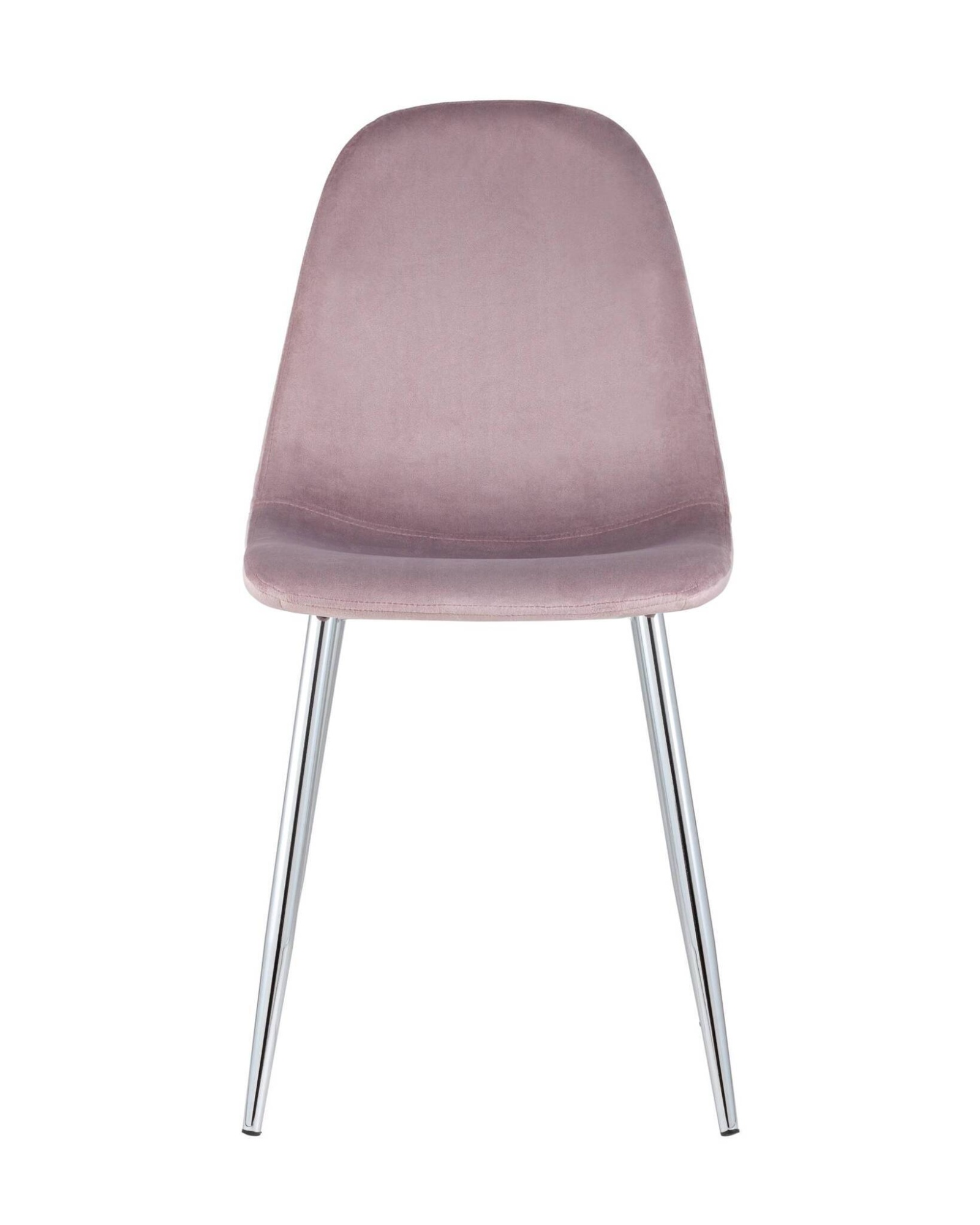 Стул Валенсия велюр розовый хромированные ножки Stool Group